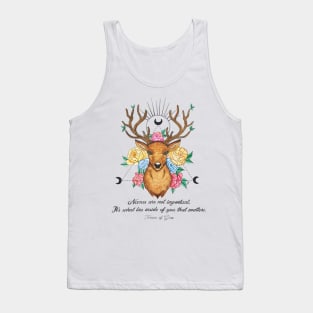 Floral Deer ToG Quote Tank Top